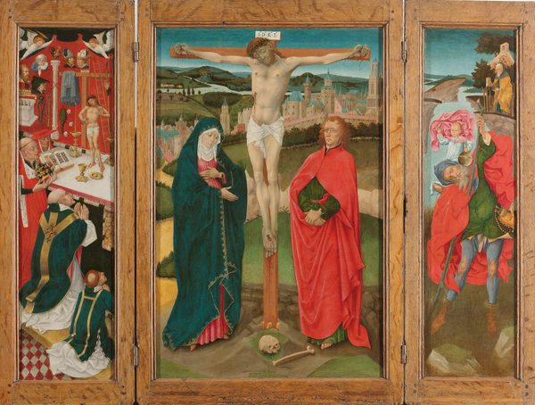 Triptych with the Crucifixion by Utrecht