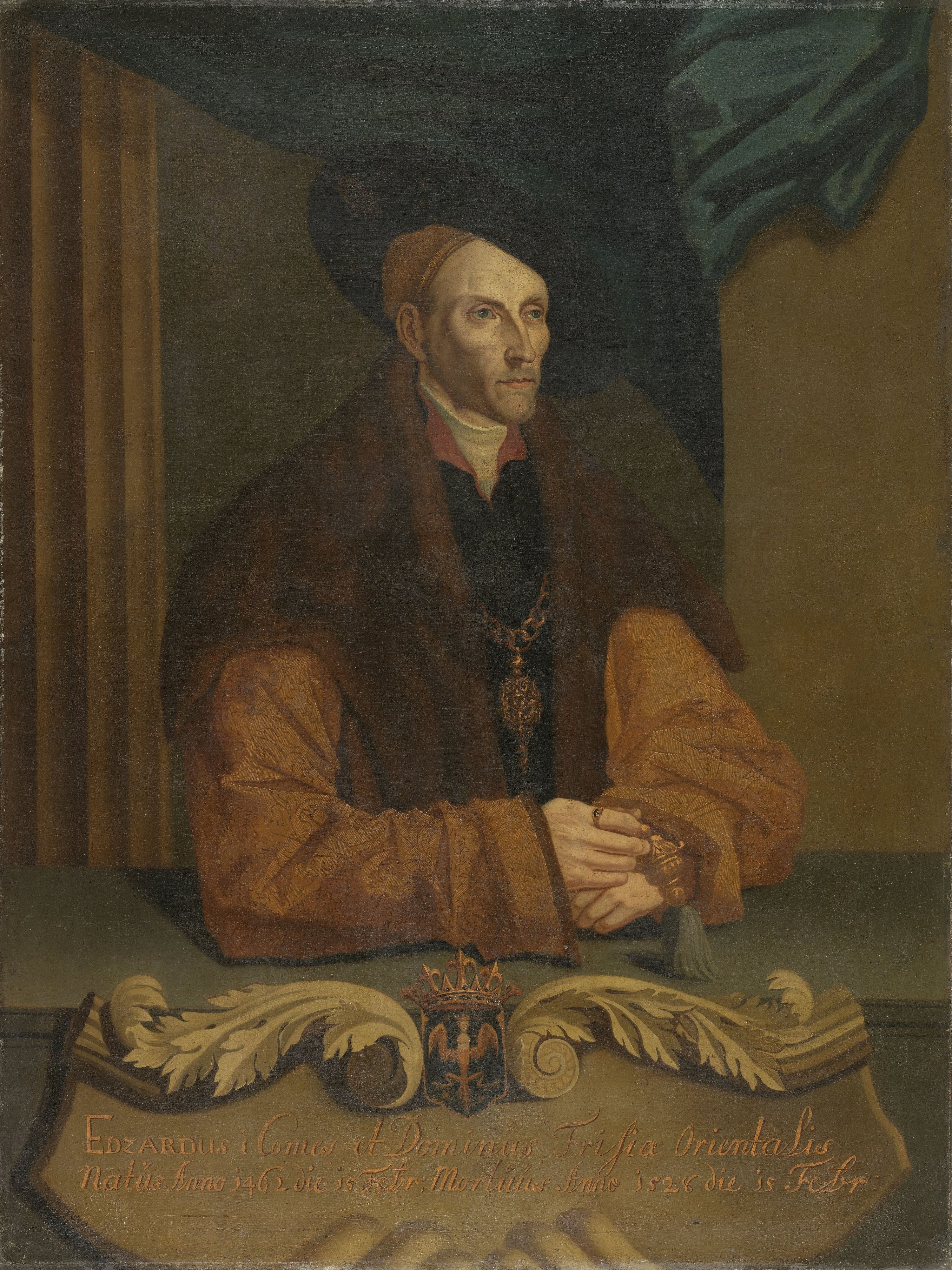 Edzard I (1462-1528), graaf van Oost-Friesland by Anonymous Unknown author Jacob Cornelisz. van Oostsanen born ca. died 1533