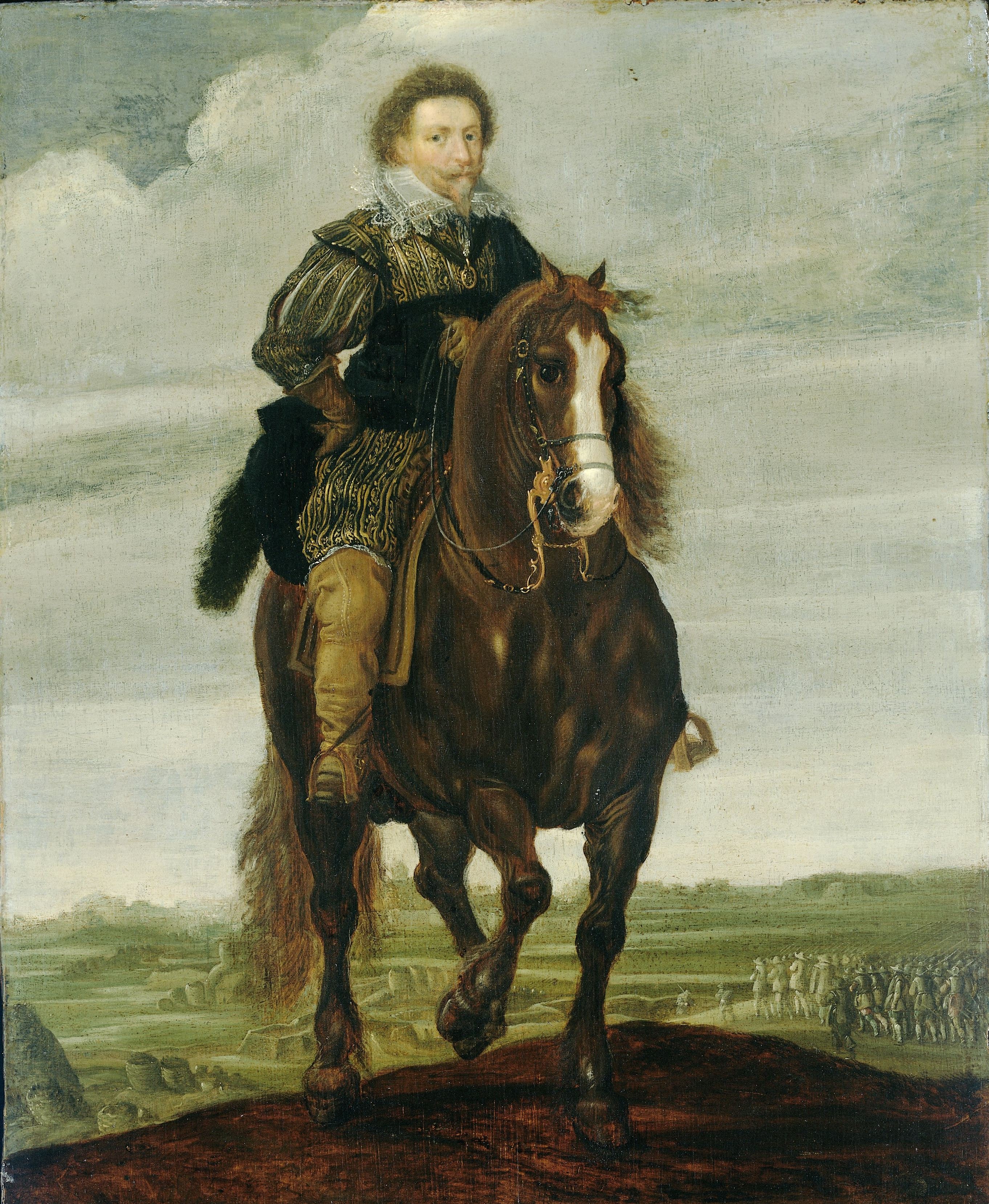 Prins Frederik Hendrik te paard by Paulus van Hillegaert (I)