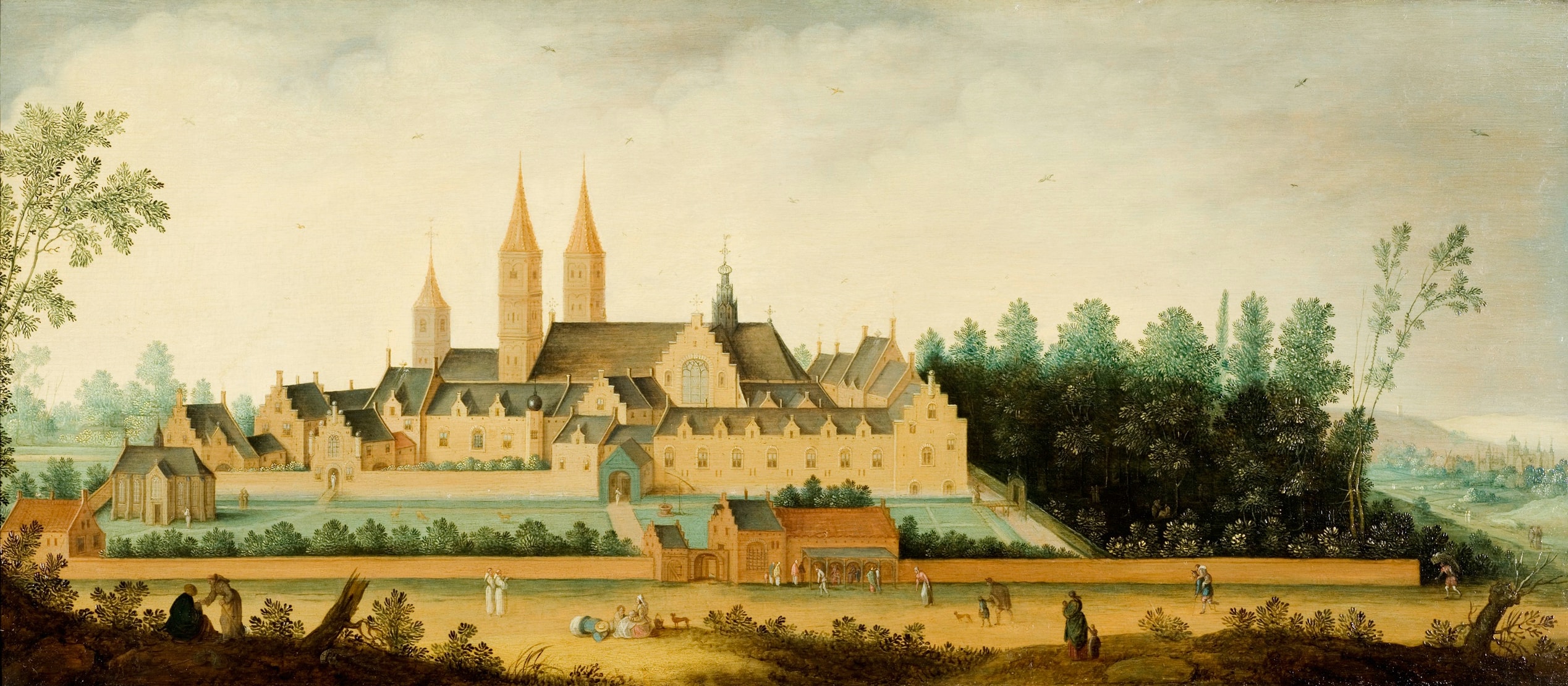 View of the Abbey of Egmond-Binnen by Claes Jacobsz van der Heck