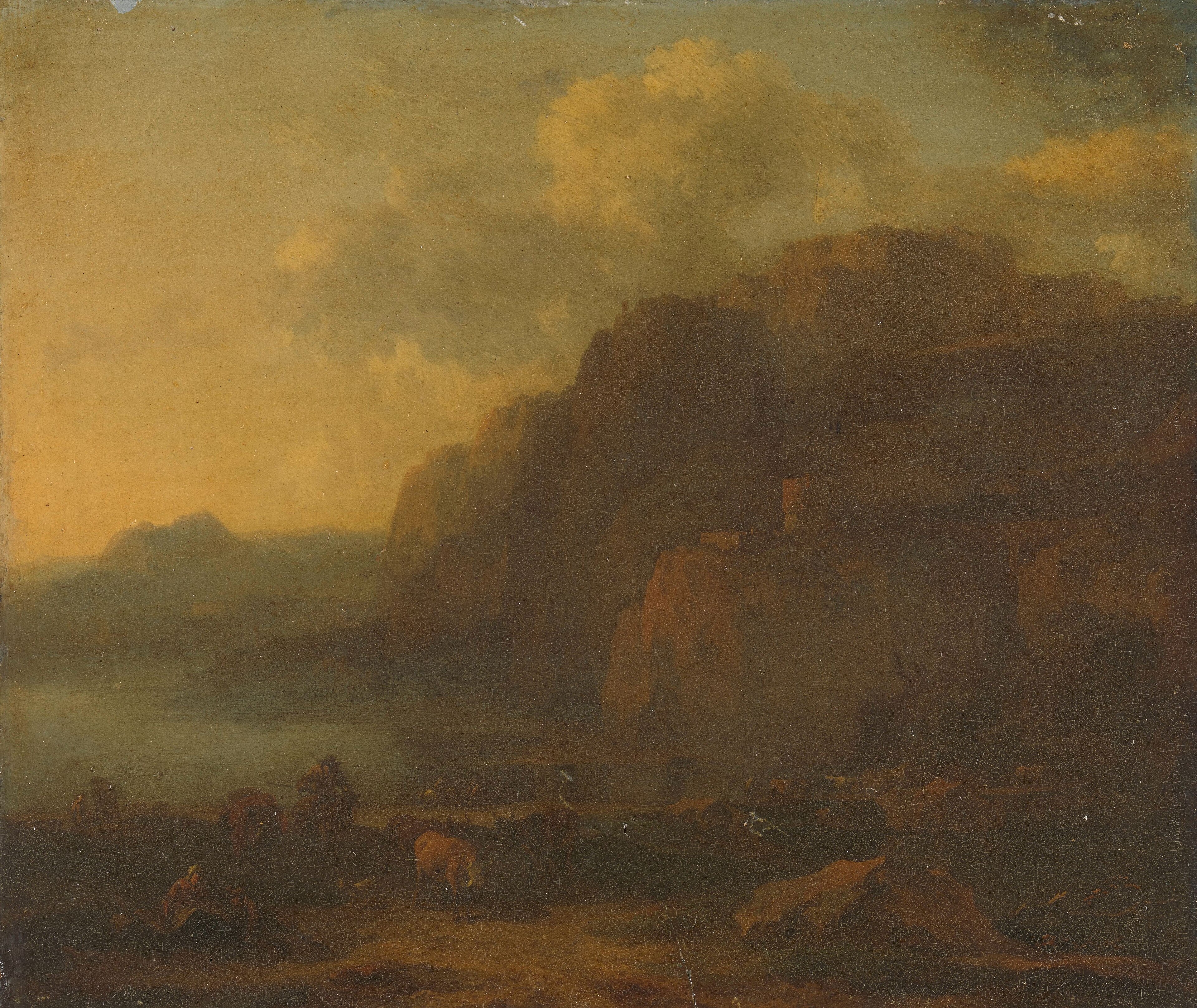 Italian Landscape by Nicolaes Pieterszoon Berchem