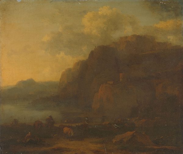 Italian Landscape by Nicolaes Pieterszoon Berchem