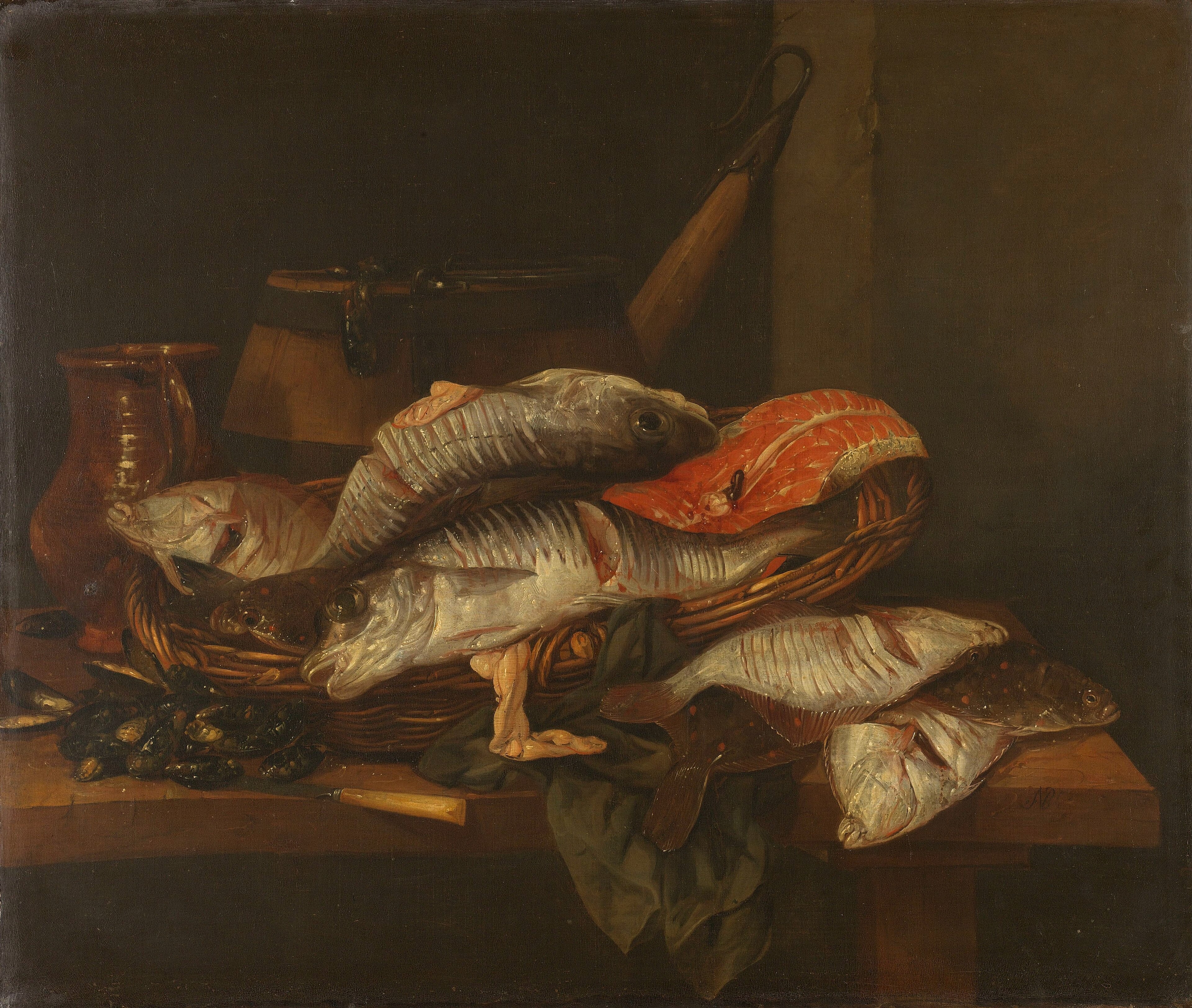 Still Life with Fish by Abraham van Beijeren