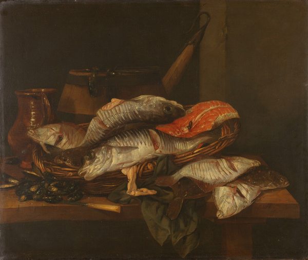 Still Life with Fish by Abraham van Beijeren