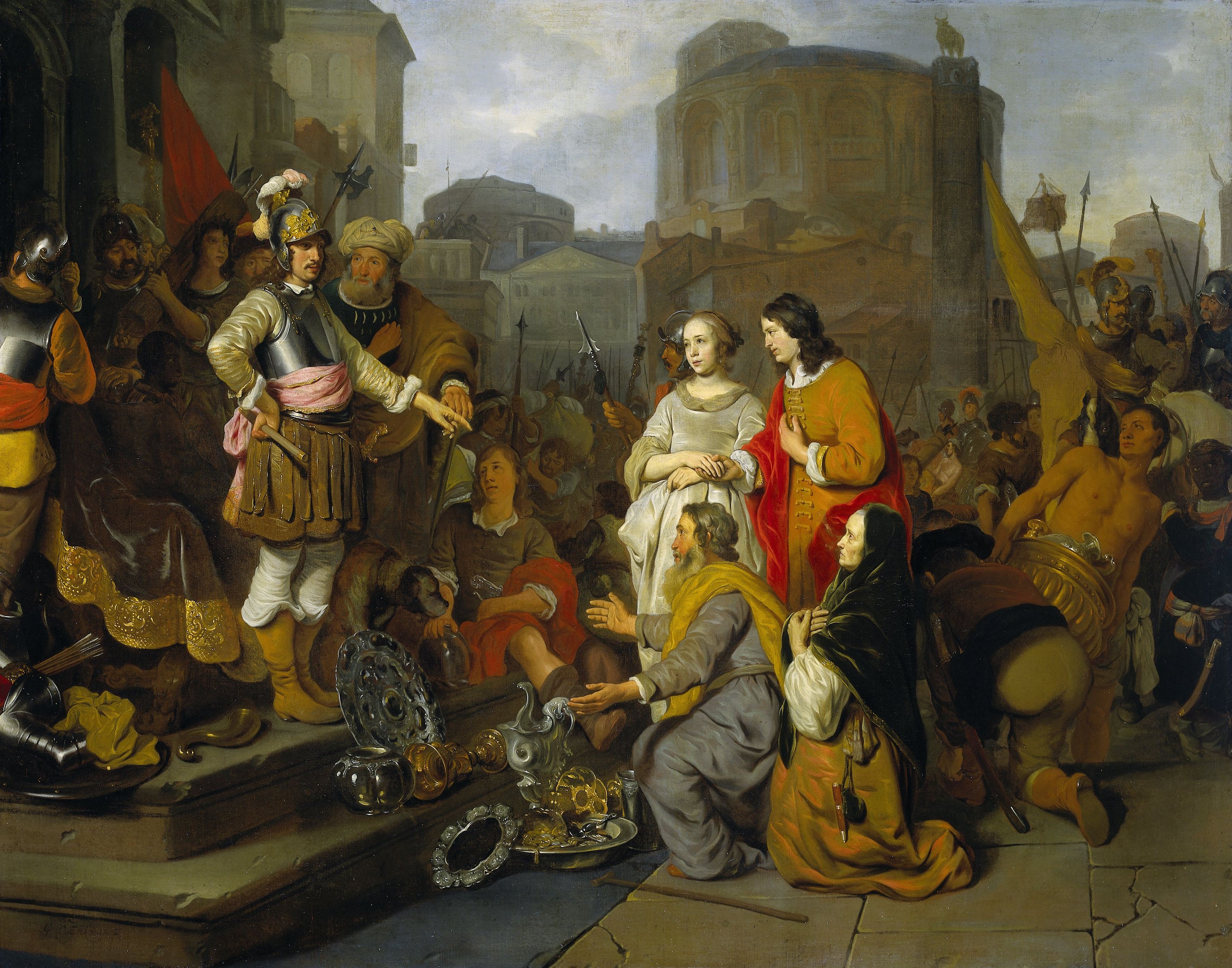 De grootmoedigheid van Scipio by Gerbrand van den Eeckhout