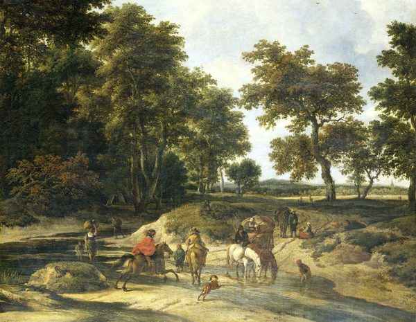 De voorde by Jacob van Ruisdael