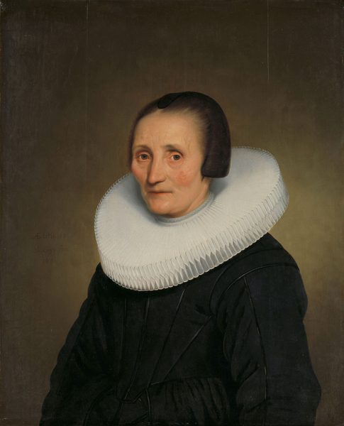 Portrait of Margaretha de Geer (1585-1672) by Jacob Gerritsz. Cuyp