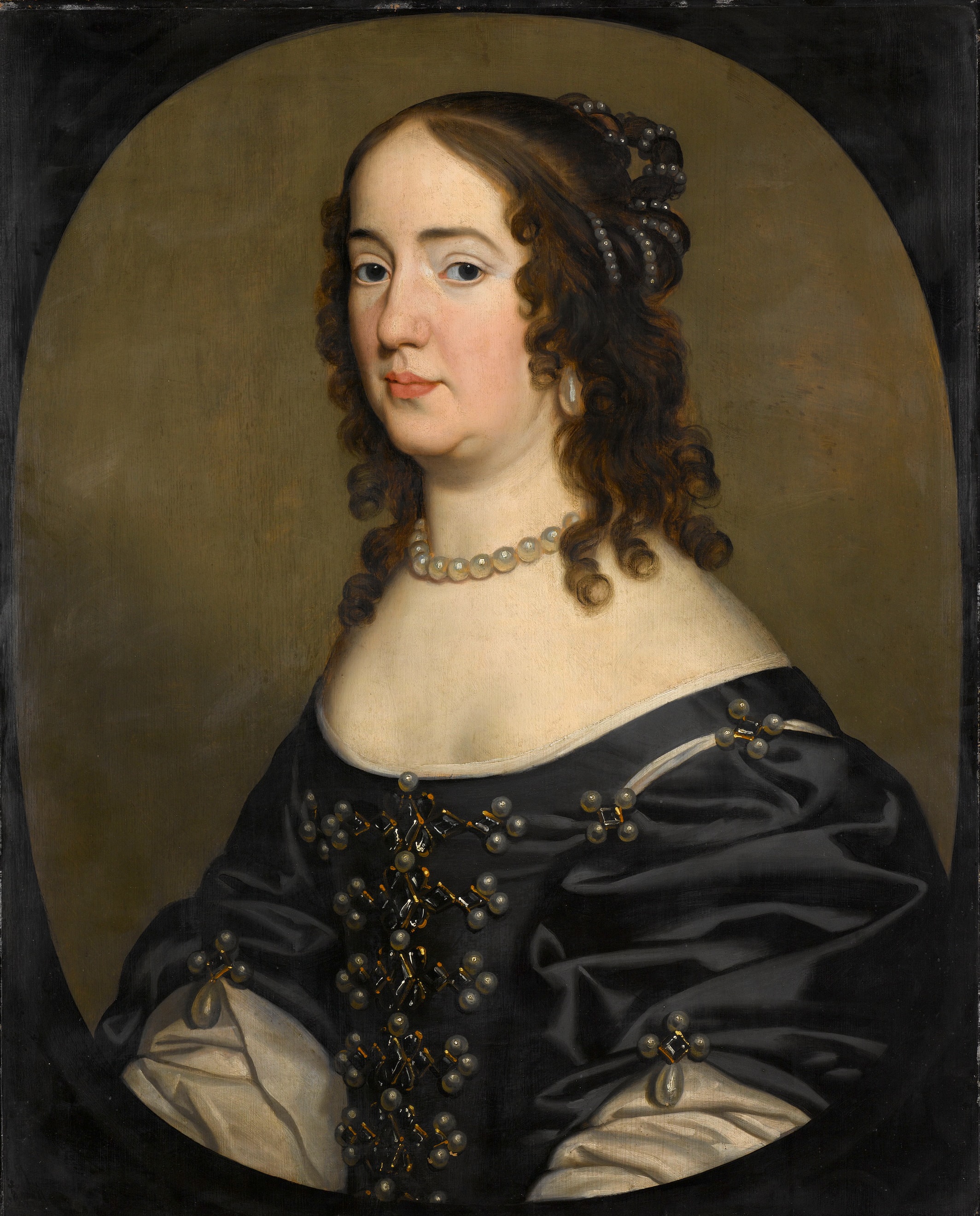 Portrait of Amalia, consort of Frederick Henry, Prince of Orange by Gerard van Honthorst