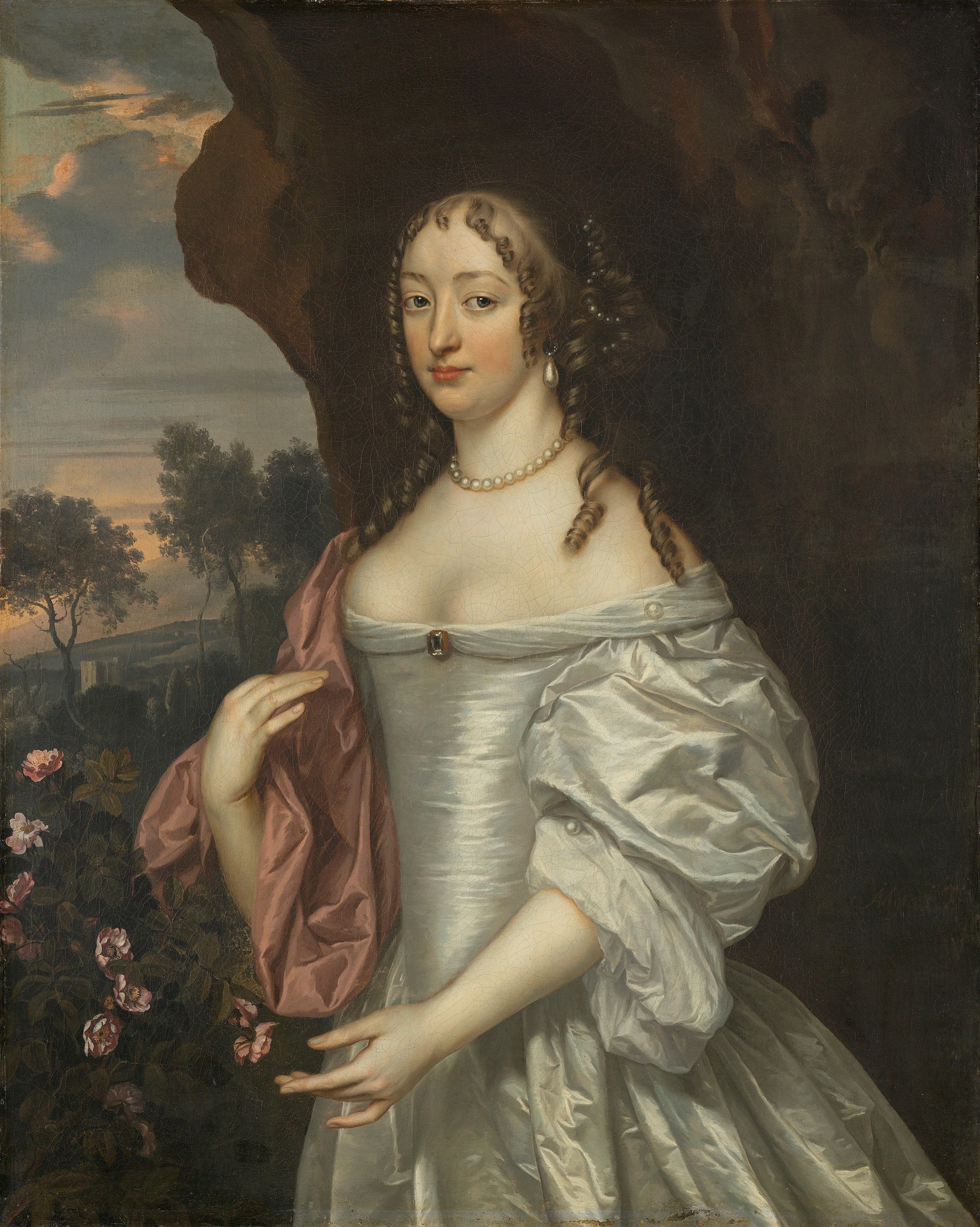 Portrait of Jacoba van Orliens, Wife of Jacob de Witte of Haamstede by Johannes Mytens