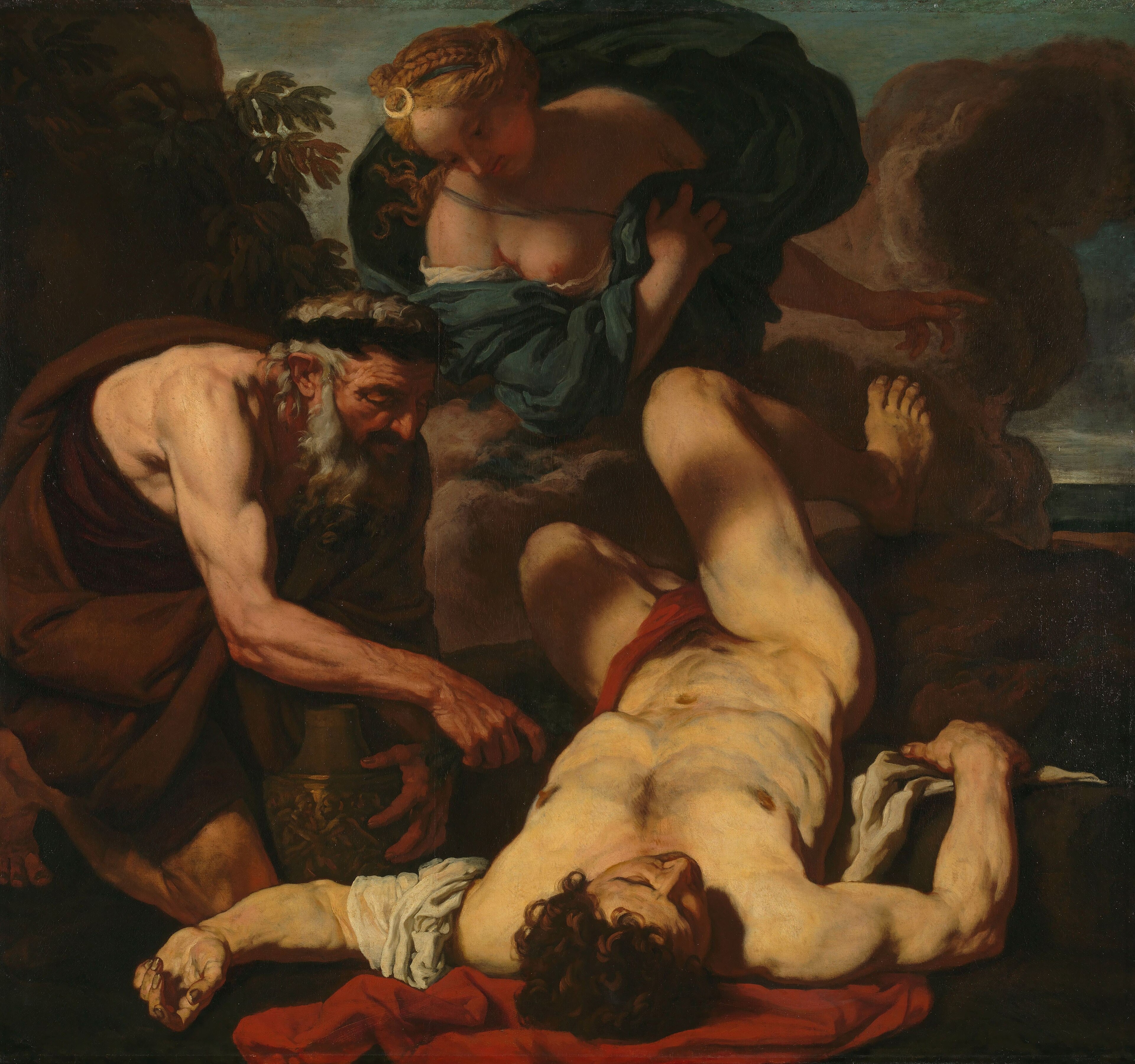Selene en Endymion by Johann Carl Loth