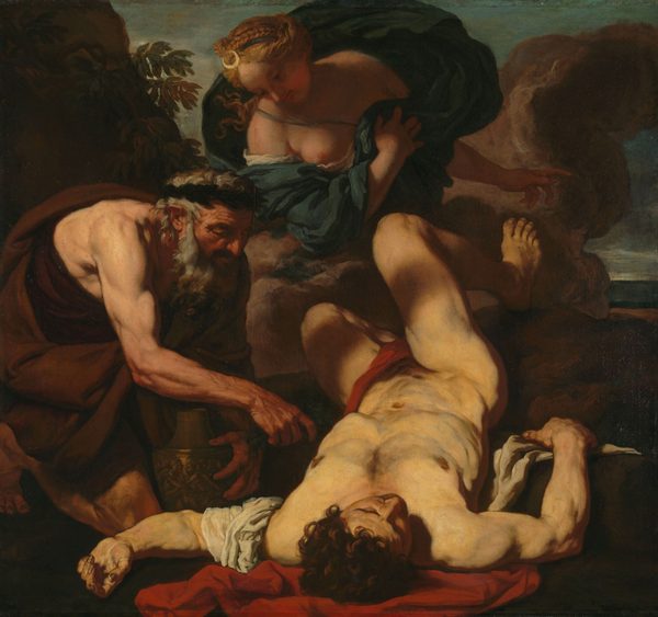 Selene en Endymion by Johann Carl Loth