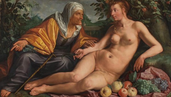 Vertumnus and Pomona by Hendrik Goltzius