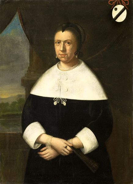 Portrait of Maria Quevellerius (1629-64), first Wife of Jan van Riebeeck, or his second Wife Maria Scipio (c. 1630-95) by Unidentified painter