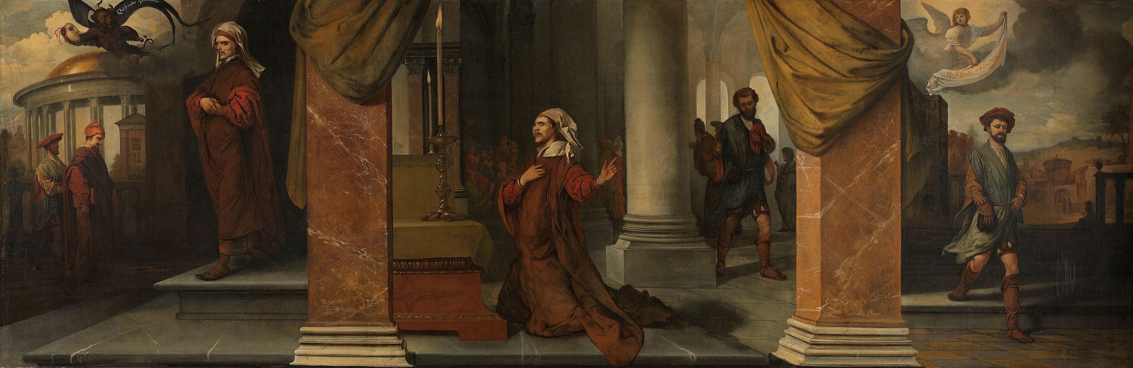 De Farizeeër en de tollenaar by Barent Fabritius