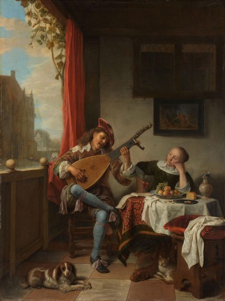 De luitspeler by Hendrik Martenszoon Sorgh