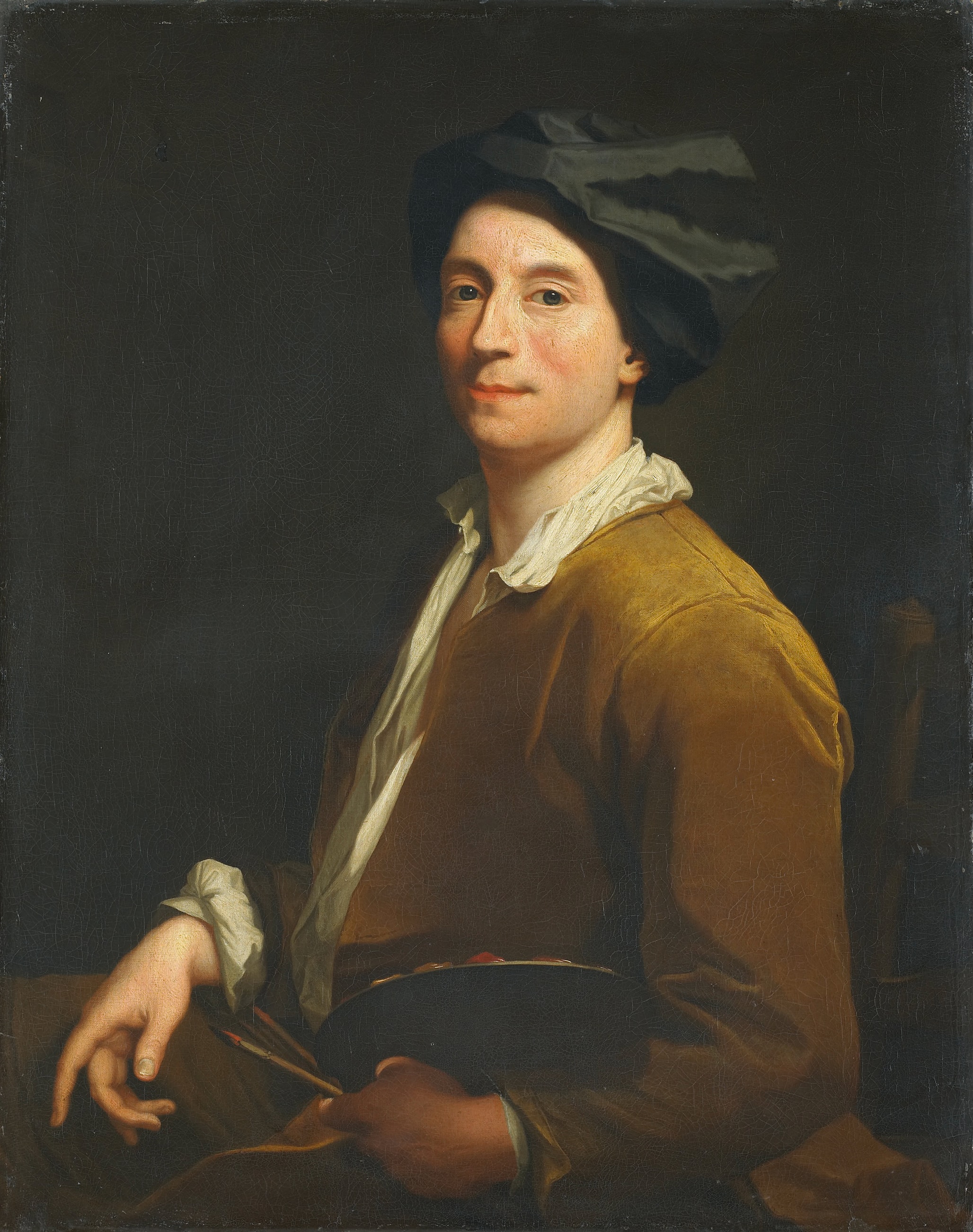 Portrait of a Painter, probably a Self Portrait by Krzysztof Lubieniecki