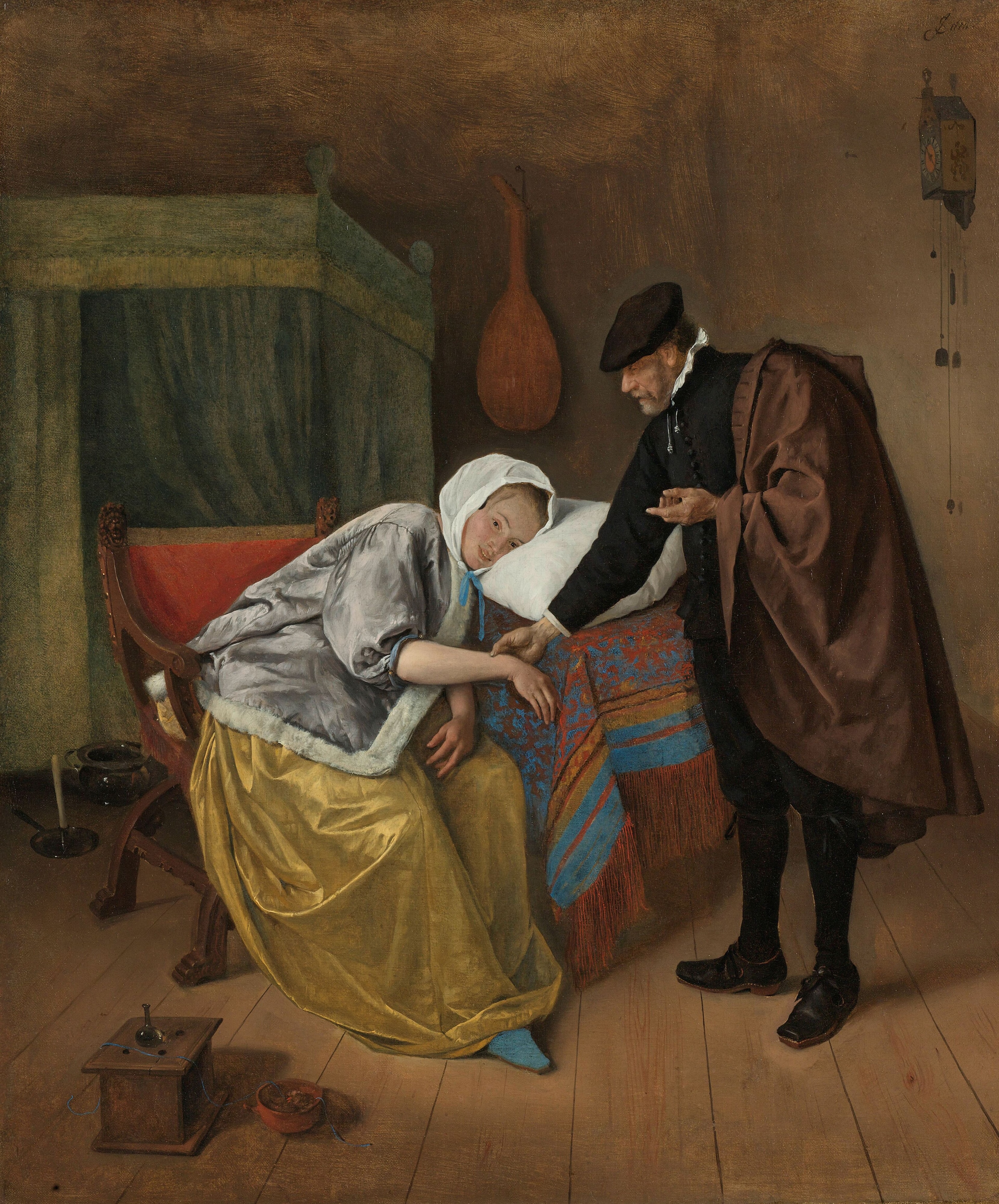The Sick Woman by Jan Steen