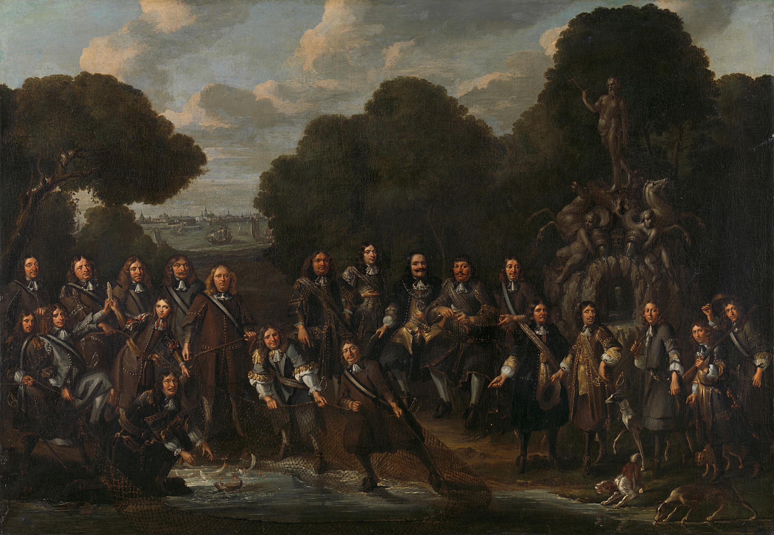 Allegorie op de bloei van de Nederlandse visserij na de Tweede Engelse Zeeoorlog (1665-67) by Anonymous Unknown author