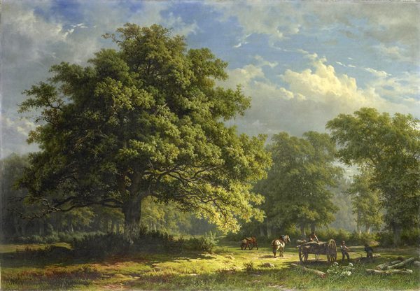 Gezicht in het Bentheimse bos by George Andries Roth