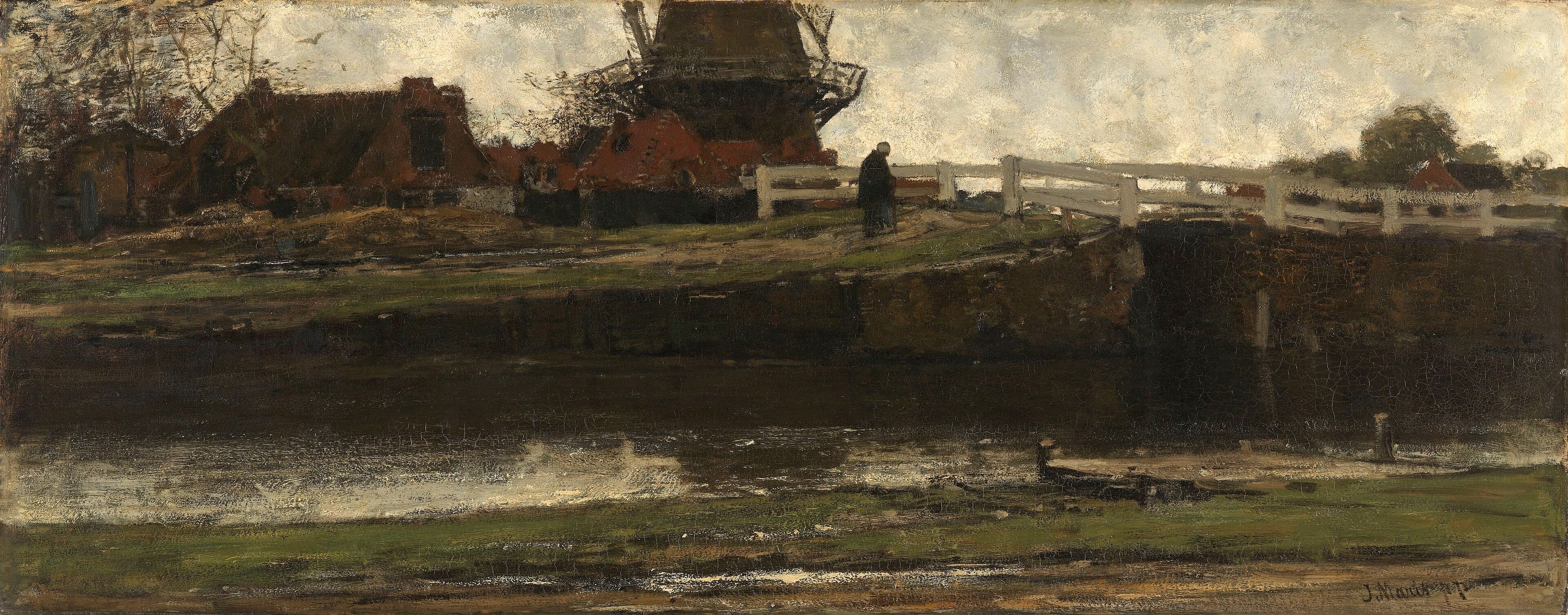 De afgesneden molen by Jacob Maris