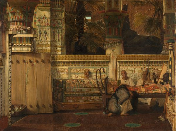 De Egyptische weduwe by Lawrence Alma Tadema
