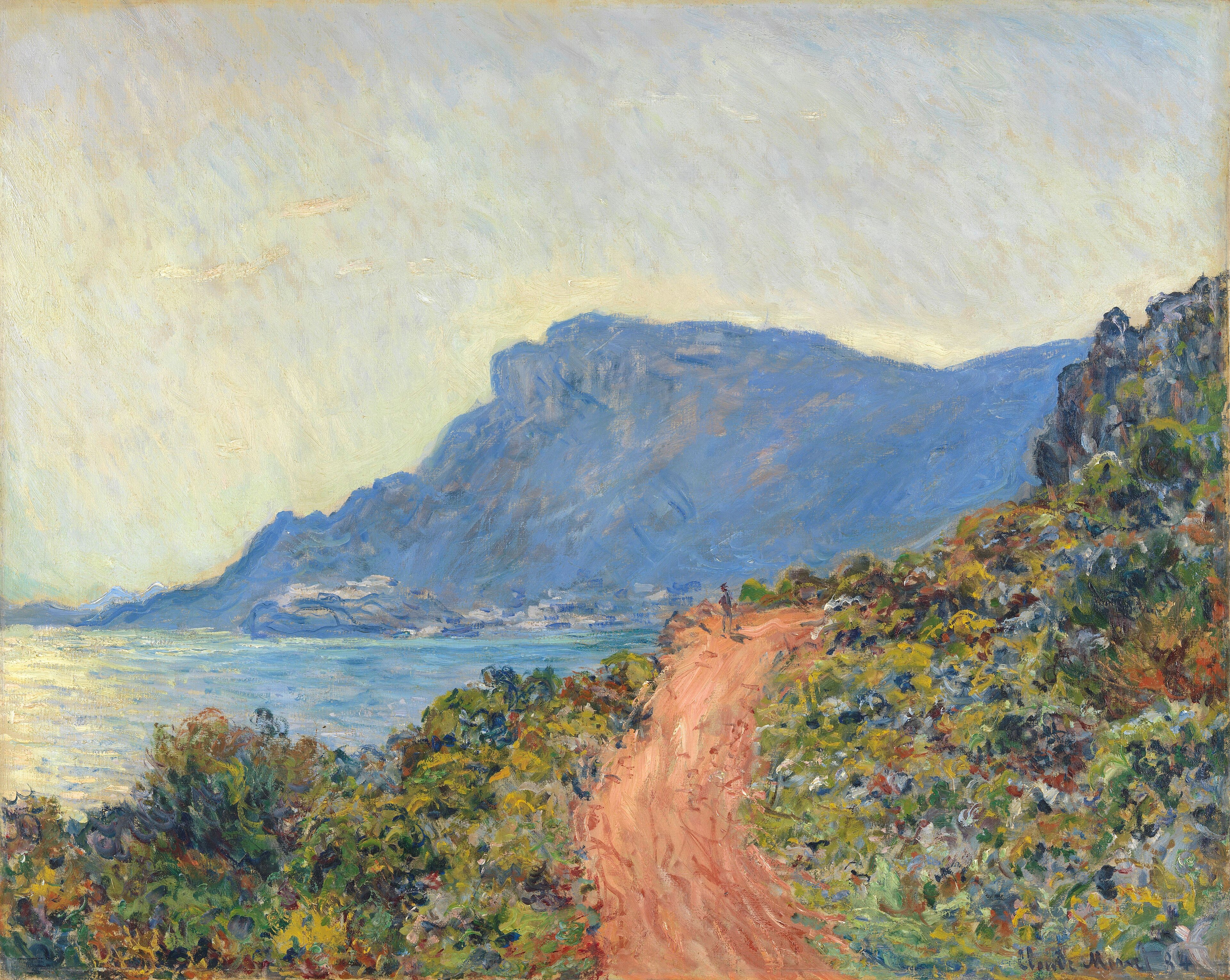 La Corniche bij Monaco by Claude Monet