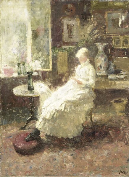 Portrait of Annie Toorop-Hall (1860-1929) by Jan Toorop