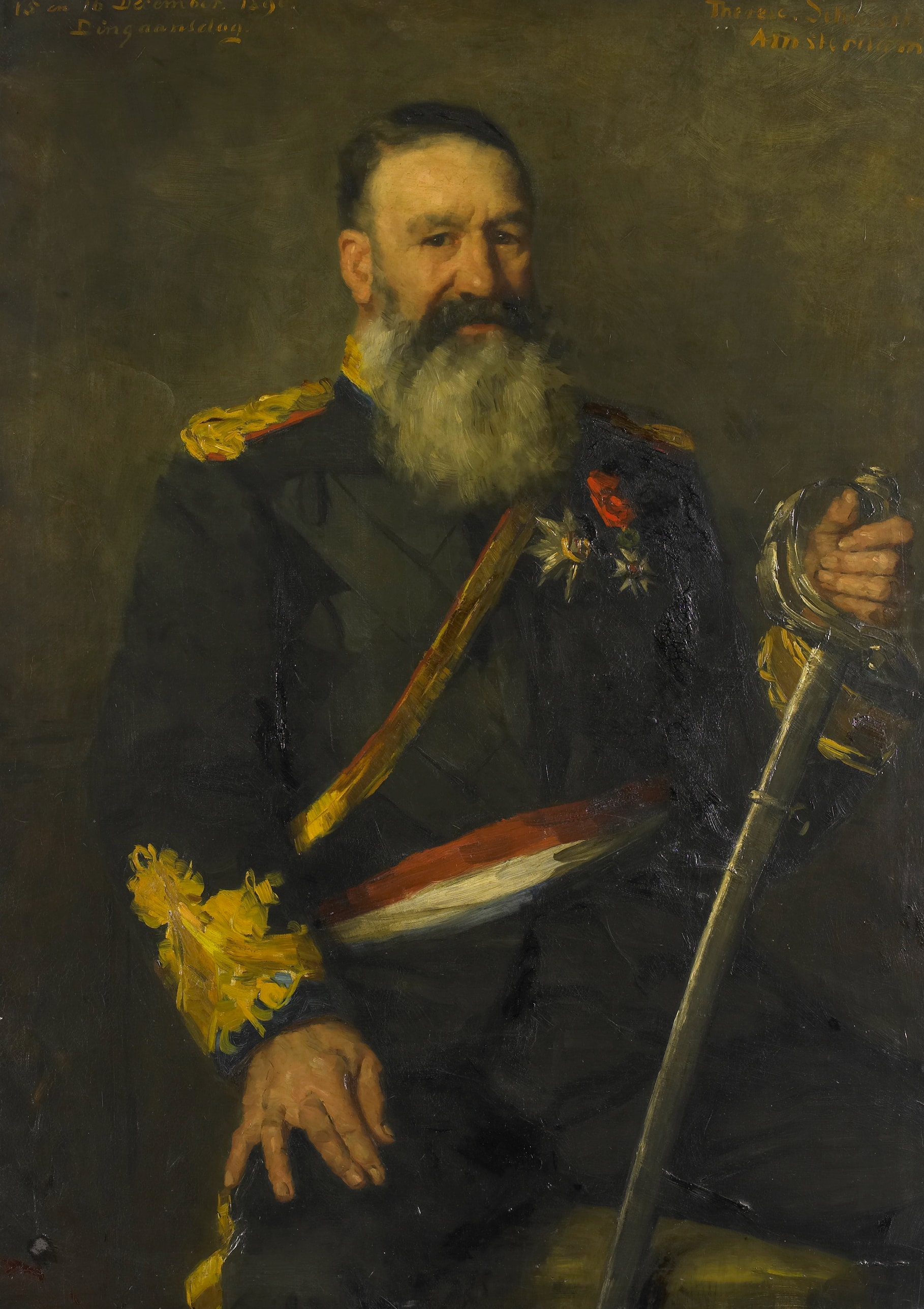 Piet J. Joubert (1831-1900). Commandant-generaal van de Zuidafrikaanse Republiek by Thérèse Schwartze