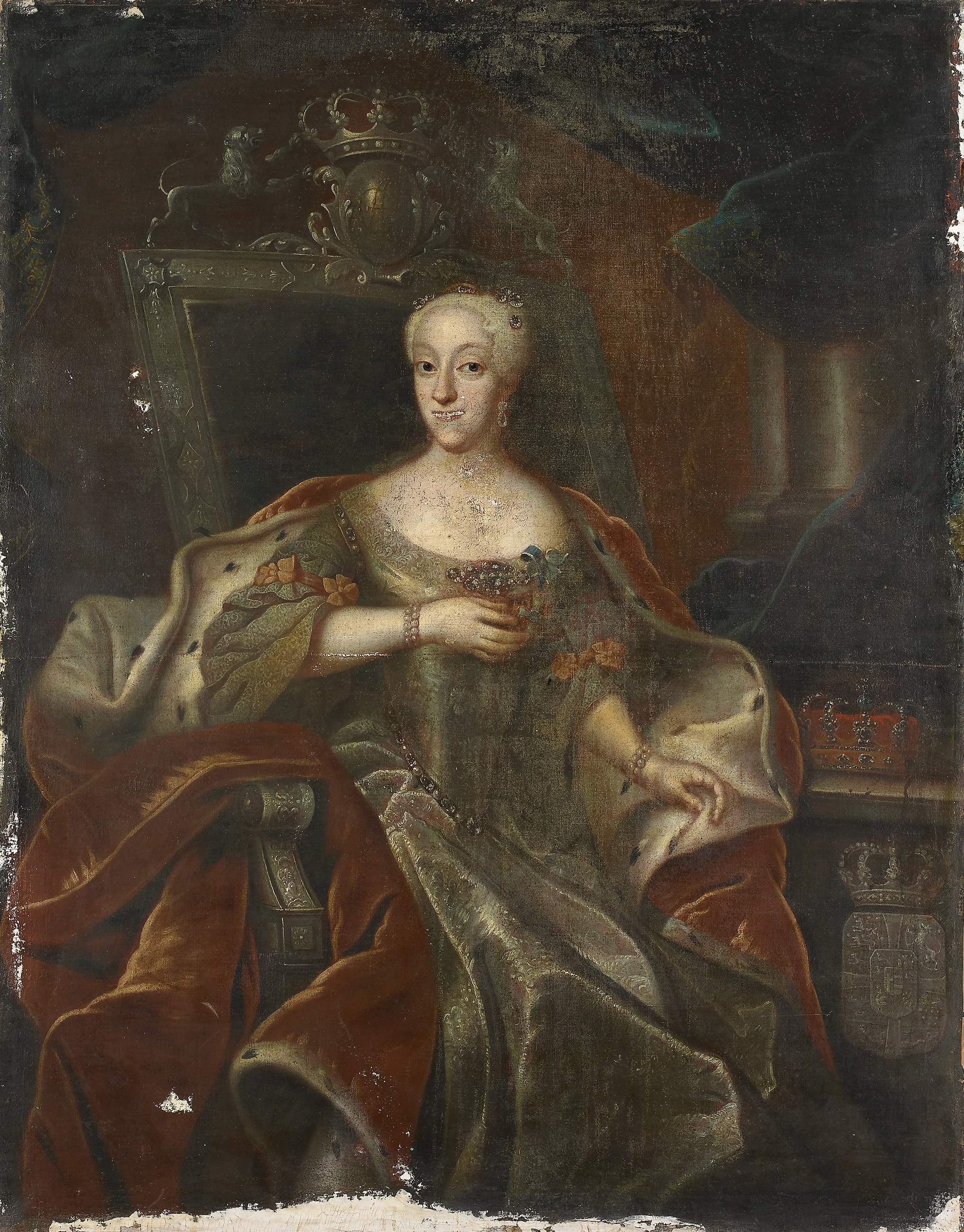 Portrait of Princess Charlotte Amalie, Daughter of Frederick IV, King of Denmark by Unidentified painter