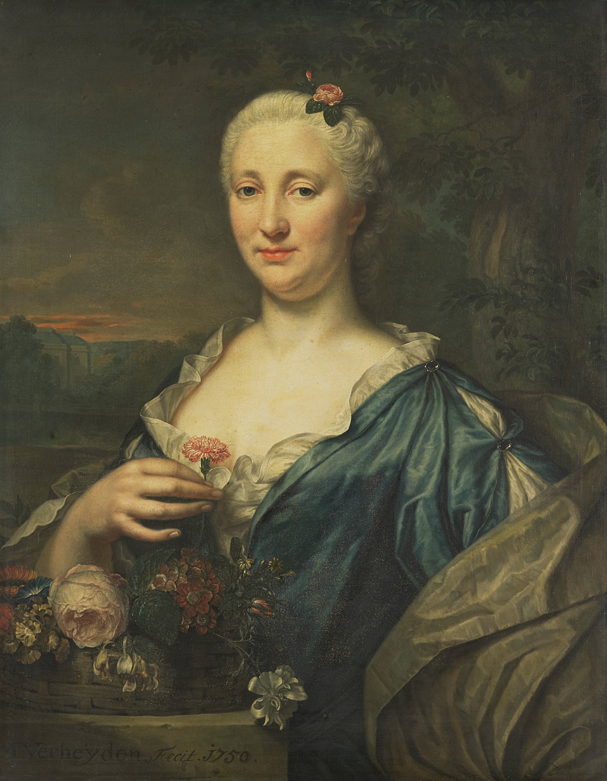 Agnes Margaretha Albinus (1713-73). Echtgenote van Coenraad van Heemskerck by Mattheus Verheyden