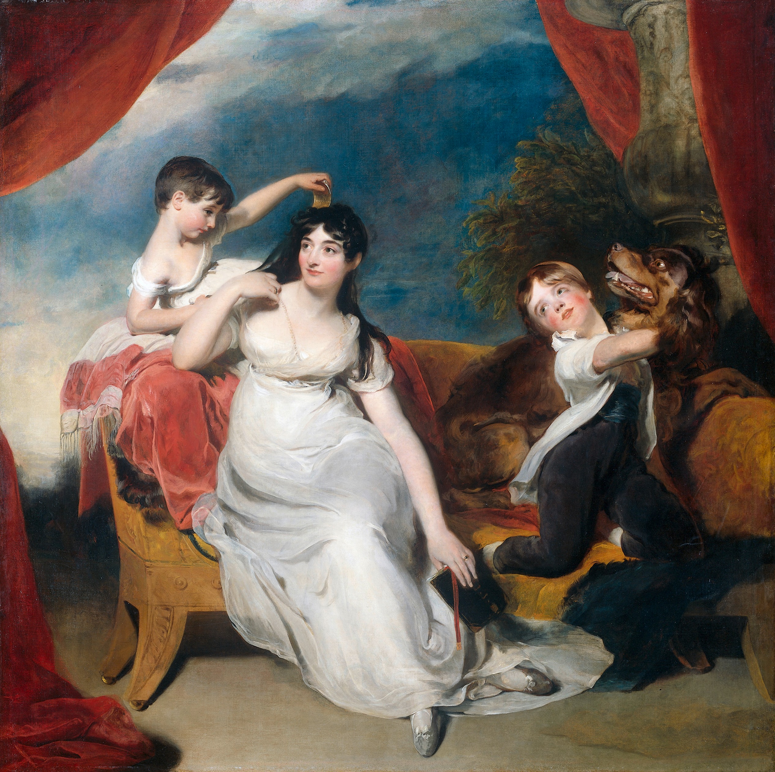 Maria Mathilda Bingham with Two of her Children by Thomas Lawrence