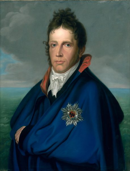 Willem Frederik (1772-1843), erfprins van Oranje-Nassau. Later koning Willem I. Genaamd 'Het mantelportret' by Germany