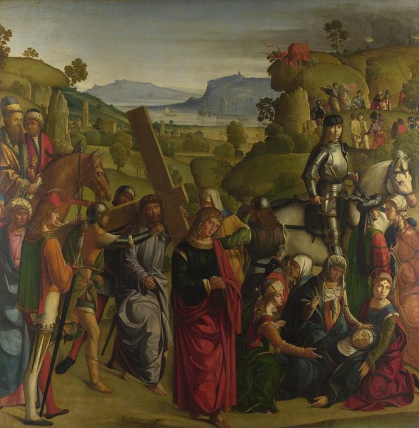 Christ carrying the Cross and the Virgin Mary swooning by Boccaccio Boccaccino
