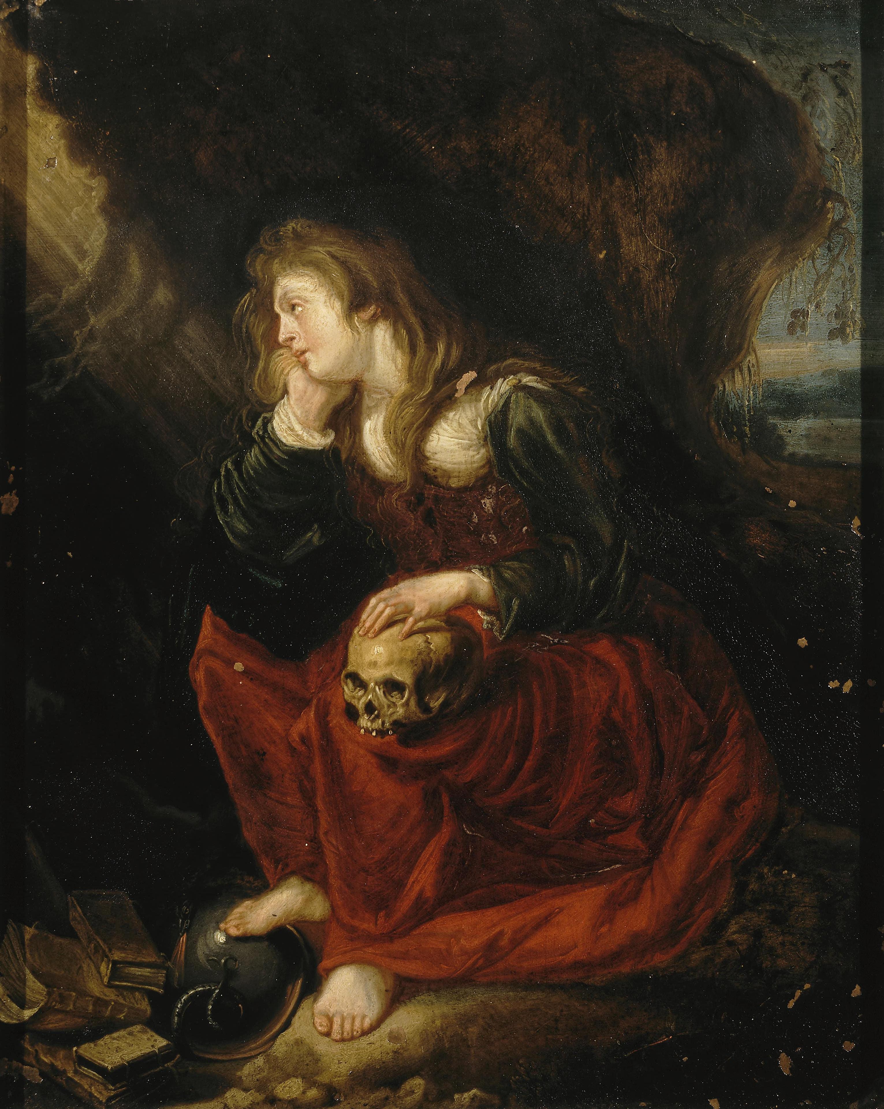 Repentant Mary Magdalene by Simon de Vos