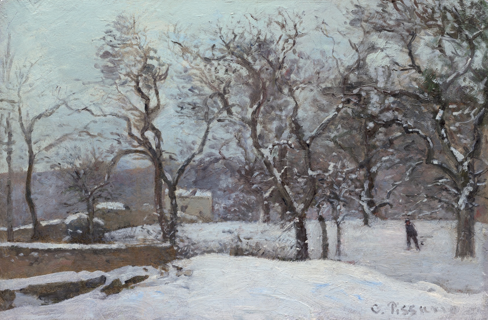 A work made of oil on panel.