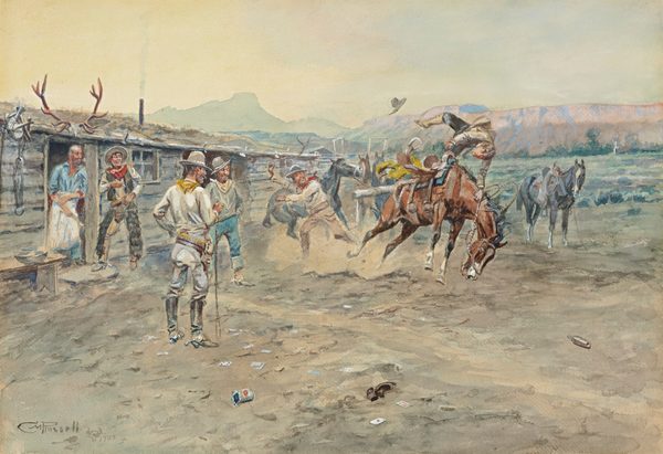 Charles Marion Russell - The Tenderfoot (1900) by Charles Marion Russell