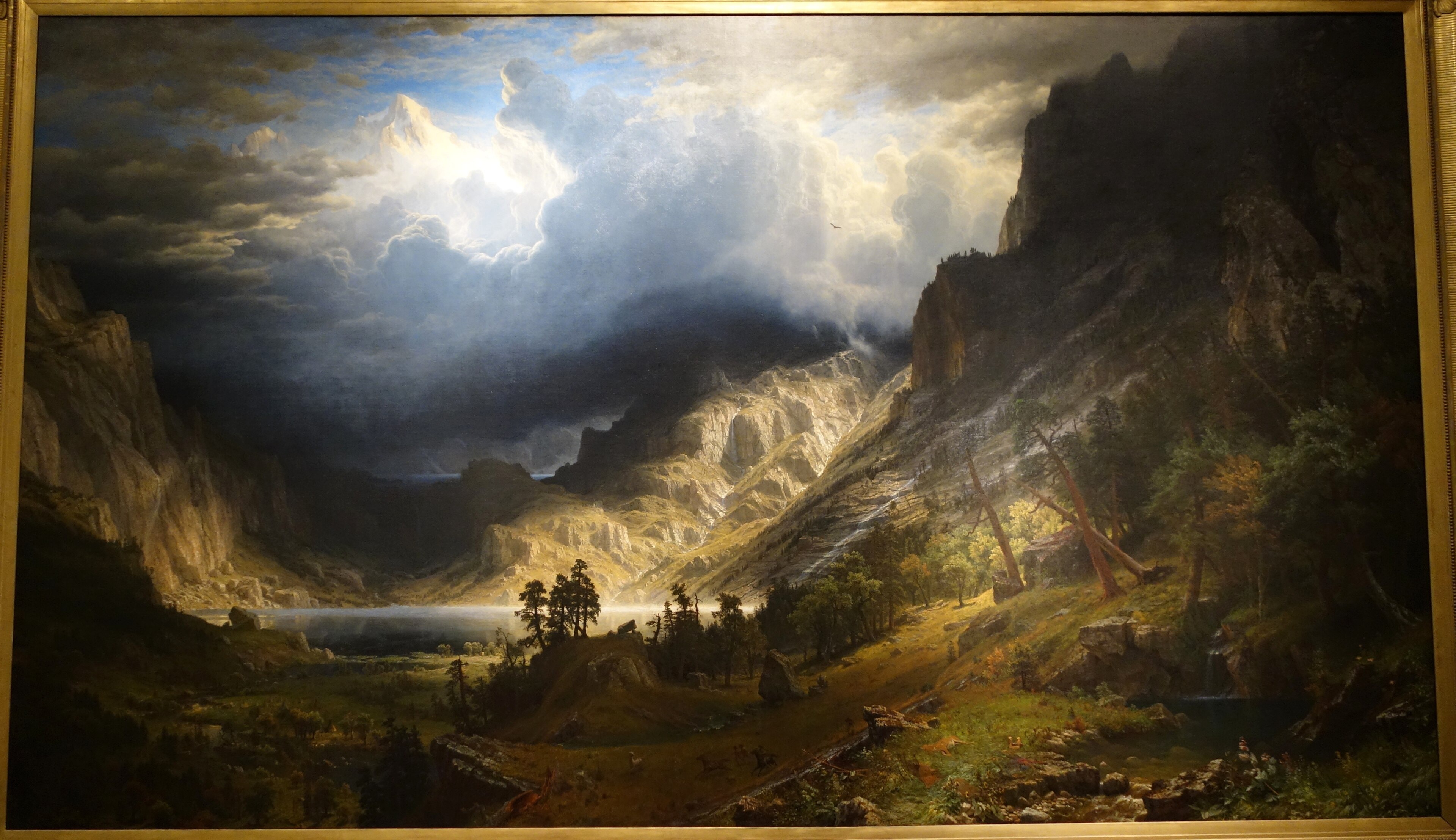 A Storm in the Rocky Mountains, Mt. Rosalie by Albert Bierstadt