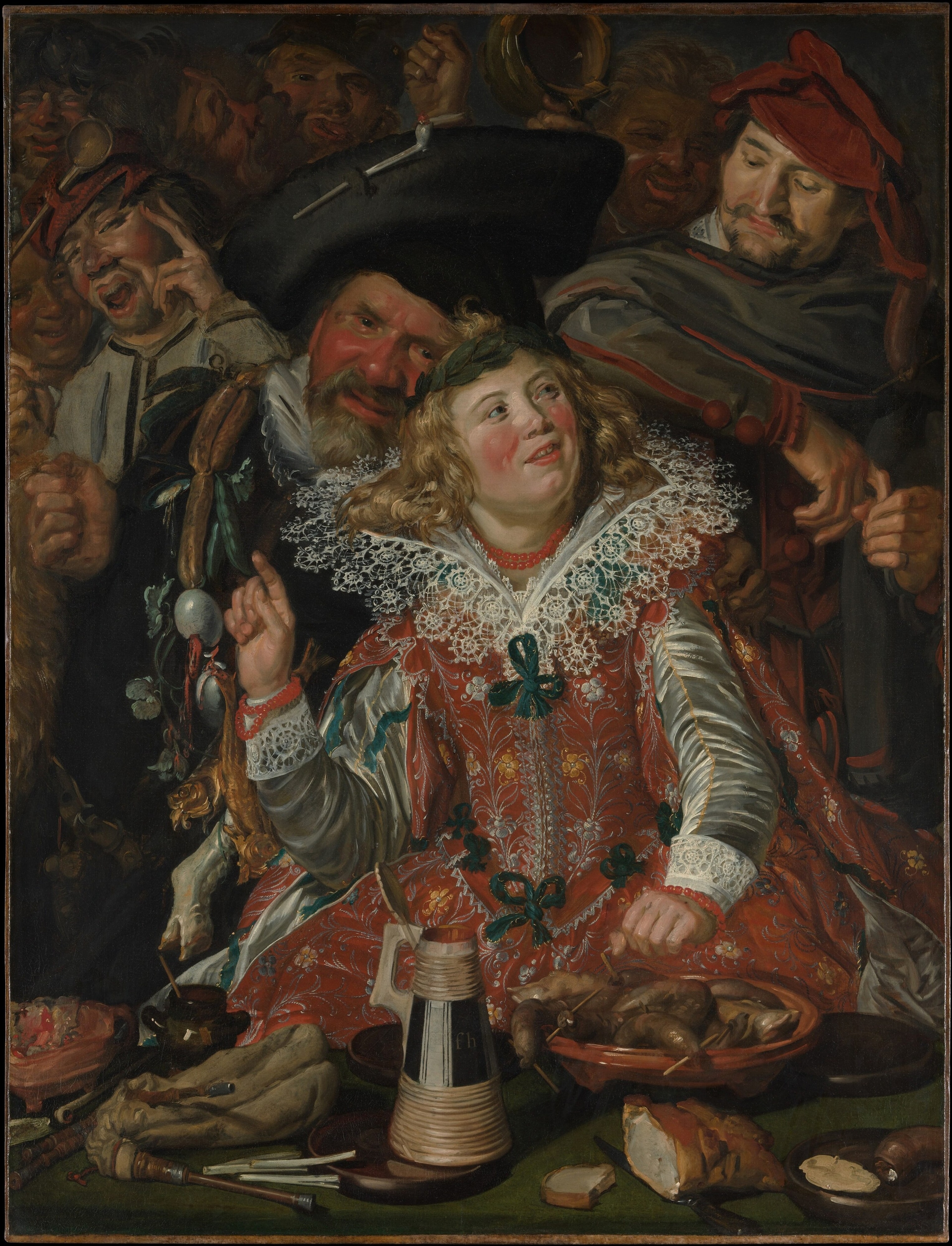 Merrymakers at Shrovetide by Frans Hals
