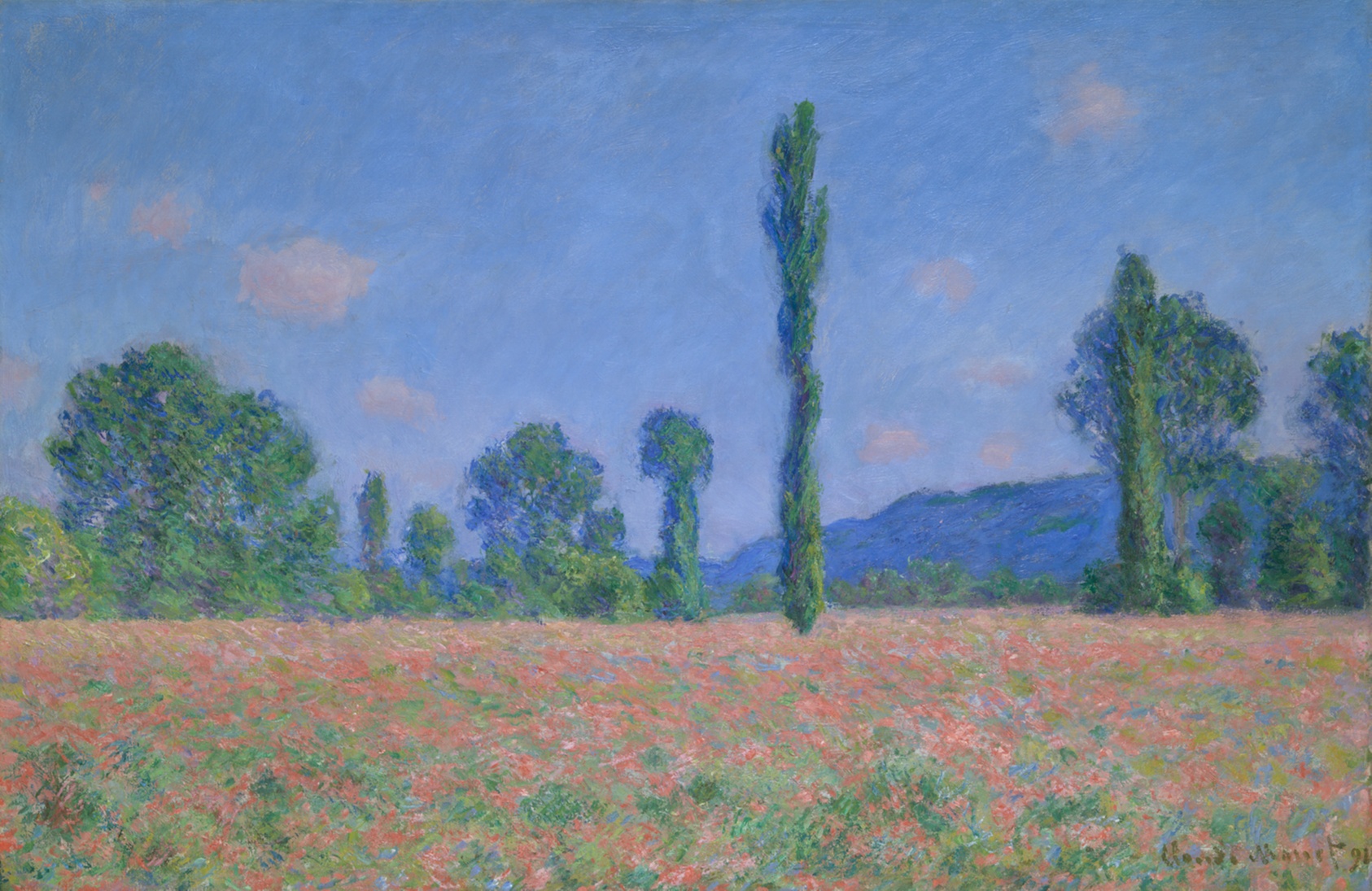 A work made of oil on canvas.