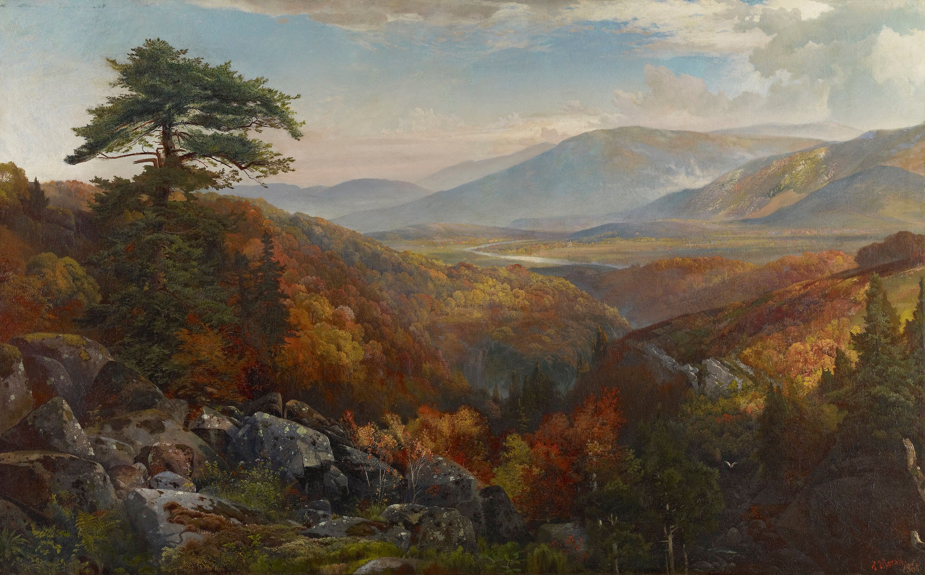 Valley of the Catawissa in Autumn by Thomas Moran