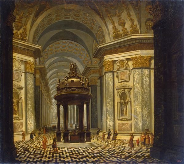 Interior of a Church by Wilhelm Schubert van Ehrenberg