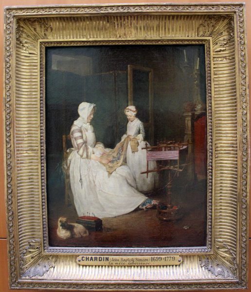 Chardin, la madre laboriosa, salon del 1740 by Sailko