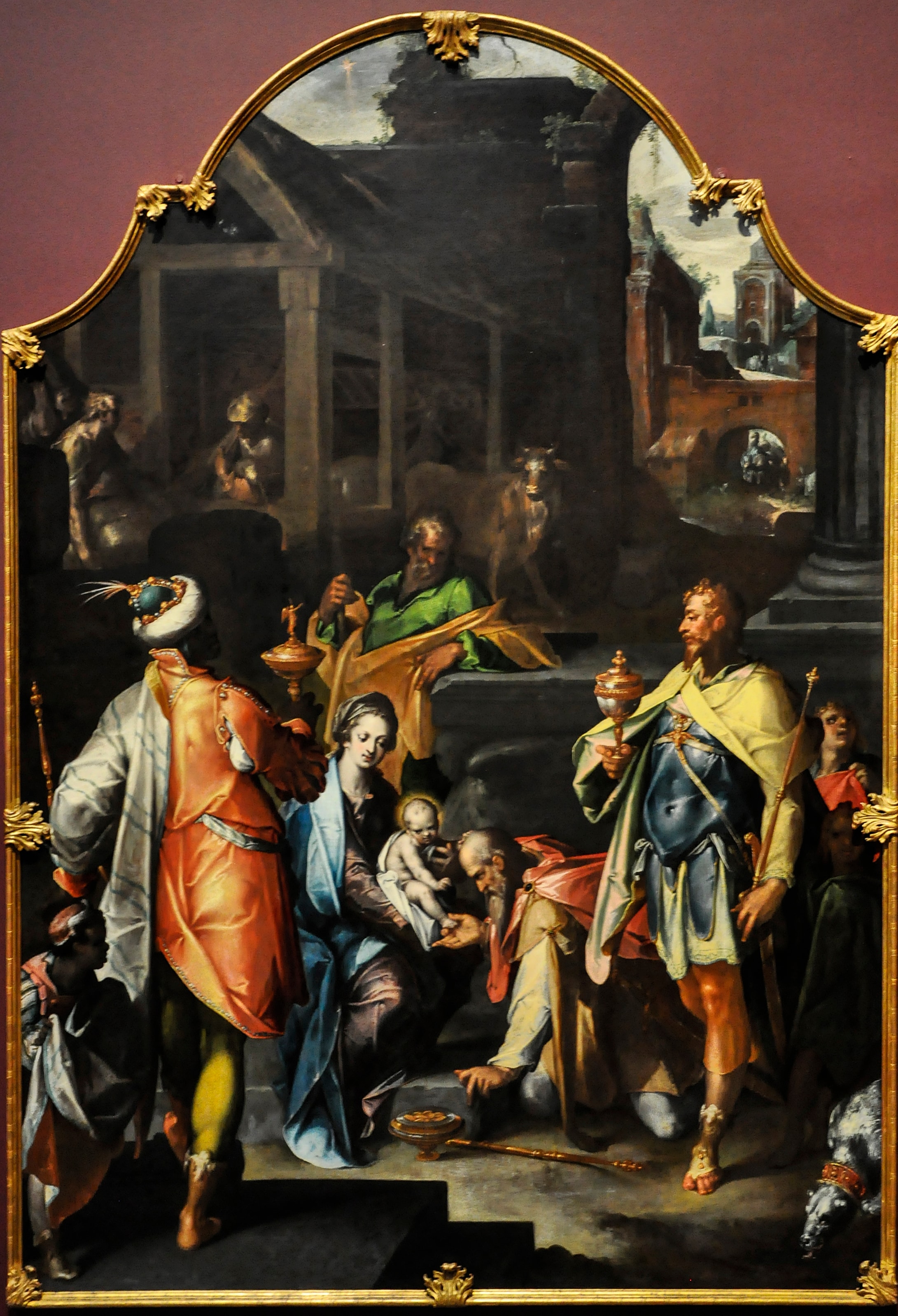 Bartholomeus Spranger (1546–1611) Aanbidding van de koningen - National Gallery Londen 5-3-2015 11-16-58 by picture taken by Paul Hermans