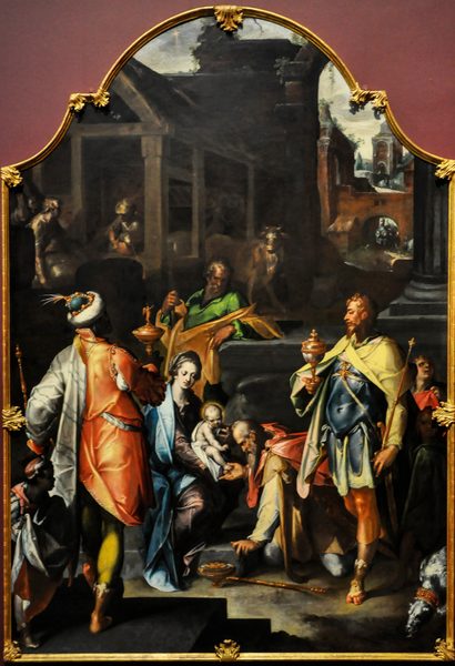 Bartholomeus Spranger (1546–1611) Aanbidding van de koningen - National Gallery Londen 5-3-2015 11-16-58 by picture taken by Paul Hermans