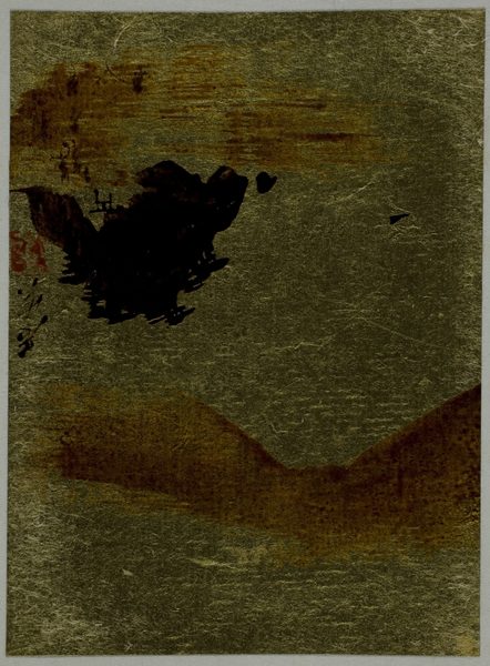A work made of album leaf, inks and color on paper..