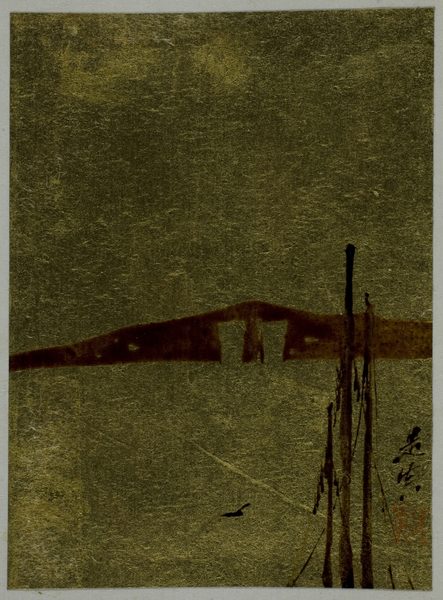 A work made of album leaf; ink and colors on paper.