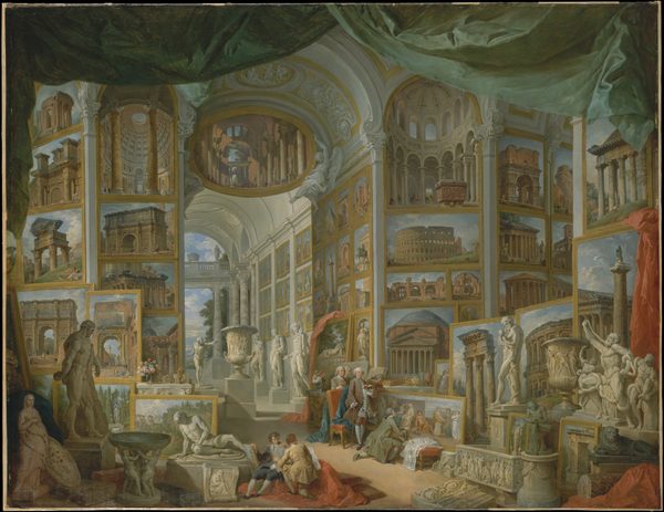 Imaginary Gallery of Ancient Roman Art by Giovanni Paolo Panini