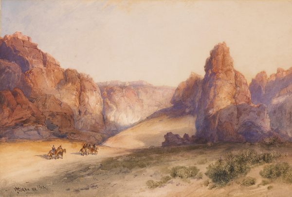The Rock of Acoma, New Mexico by Thomas Moran