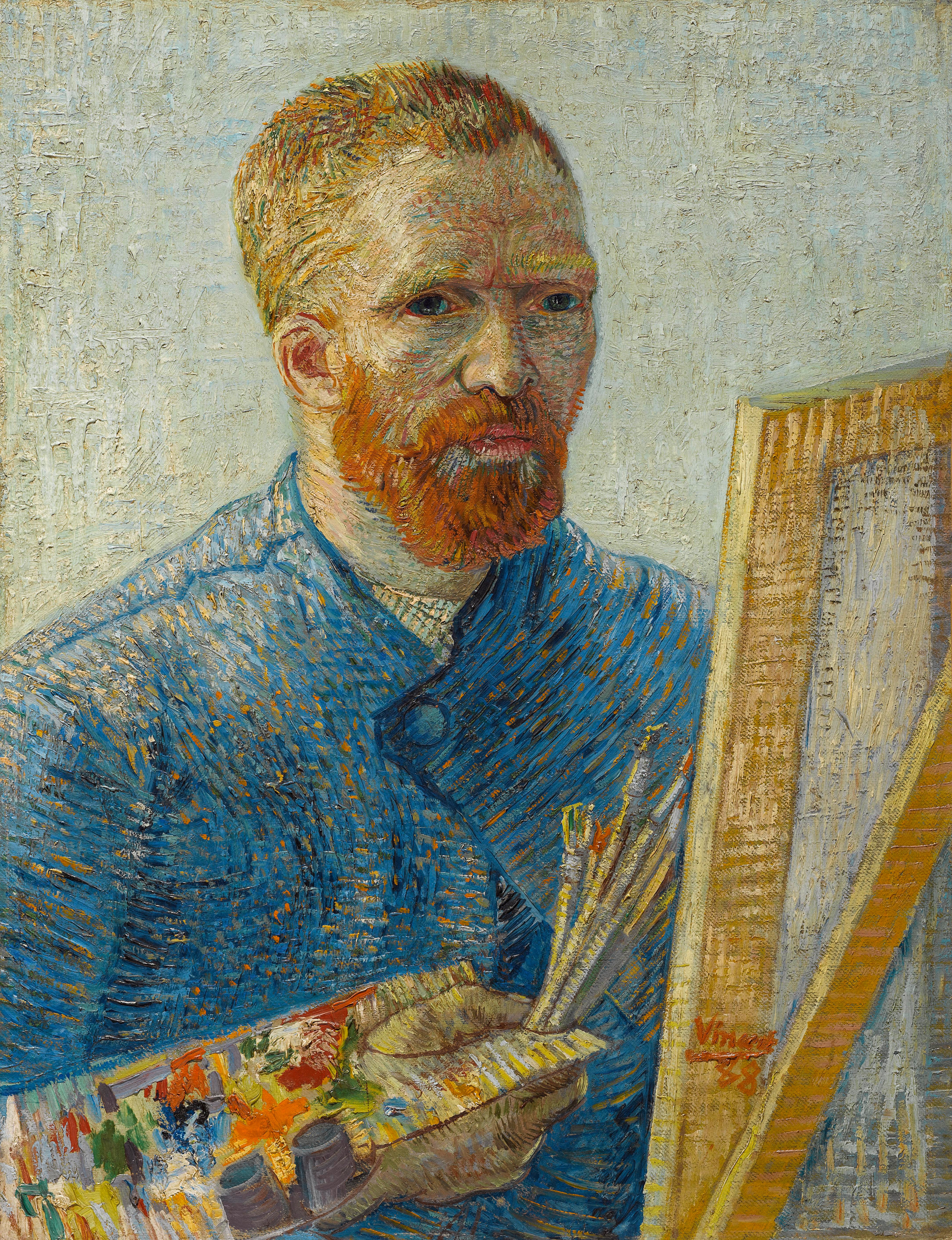 Self-portrait, 180s, by Vincent van Gogh