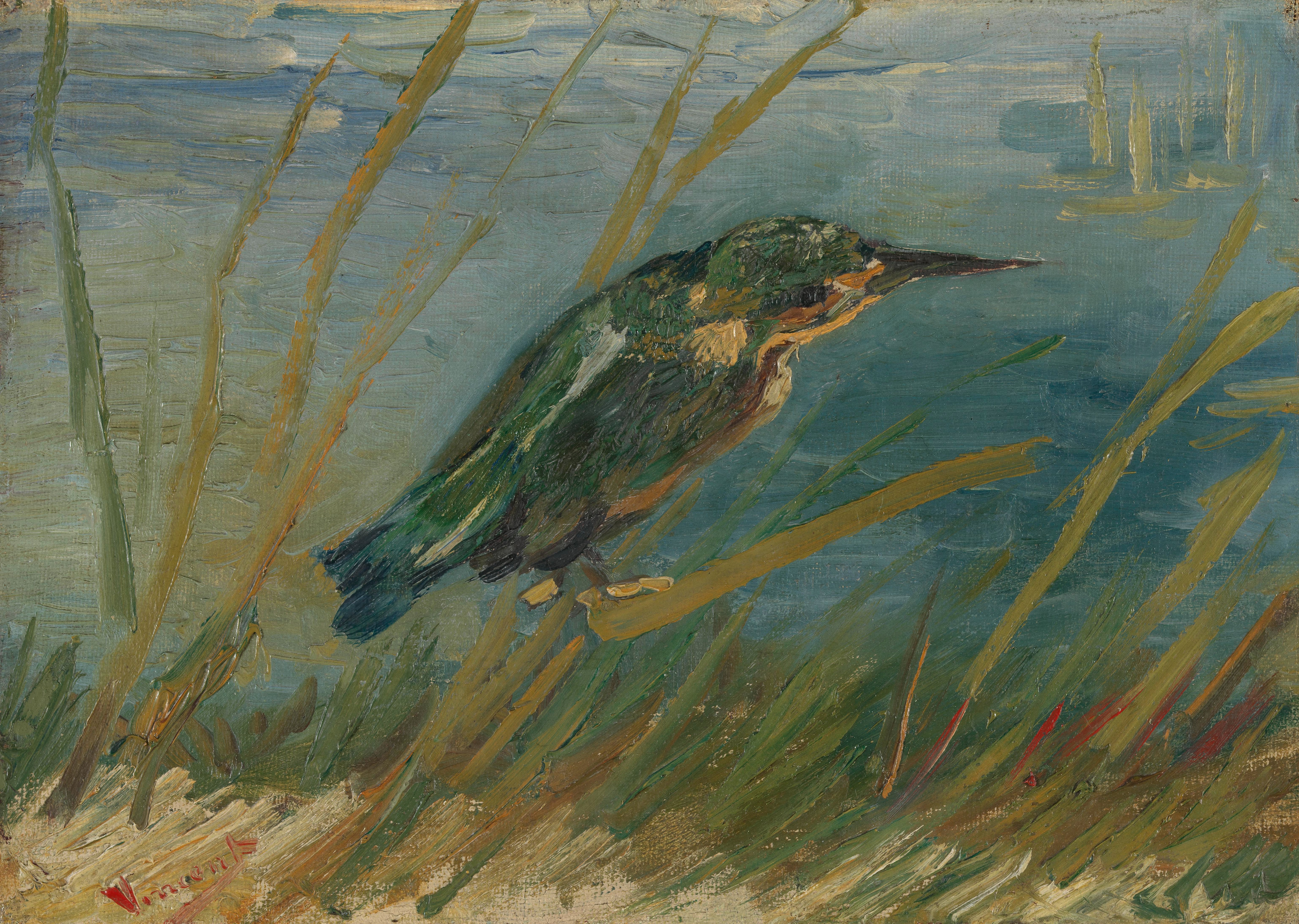 Kingfisher by the Waterside, 1887, by Vincent van Gogh